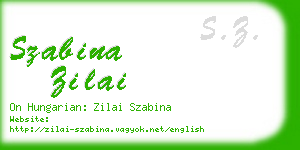 szabina zilai business card